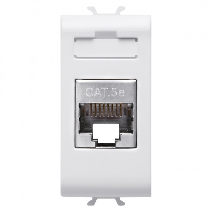 Priza FTP CAT 5E 1M Gewiss Chorus alb satinat MAT GW15422 [1]