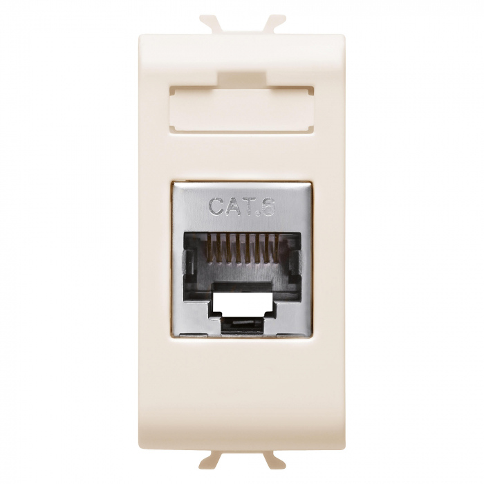 Priza FTP CAT 6E 1M Gewiss Chorus Ivory GW11424 [1]