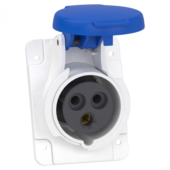 Priza industriala ST fixa 2P+E 16A Schneider 230V PKF16F423 [1]