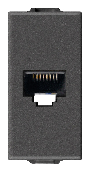 Priza internet UTP RJ45 CAT5E 1M Vimar Neve carbon matt 09338.9.CM [1]