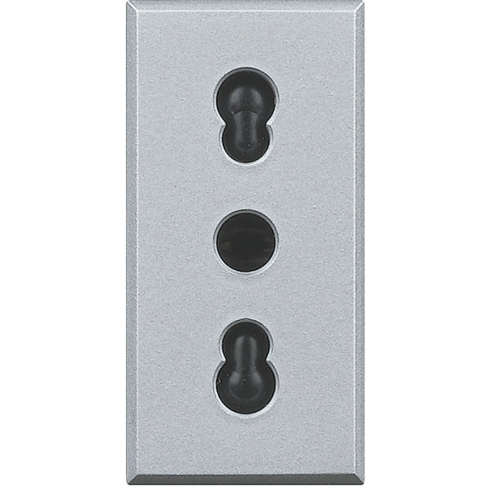 Priza Italia Axolute Bticino 1M aluminiu HC4180 [1]
