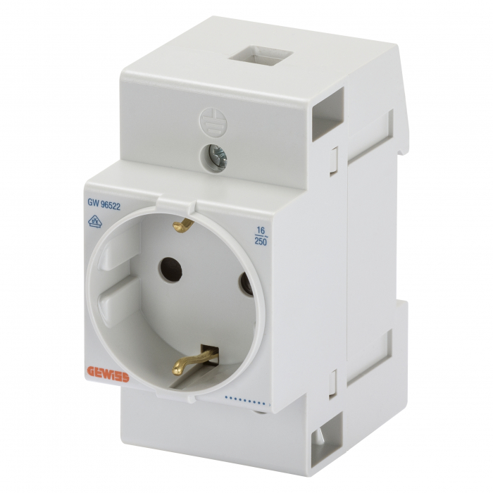 Priza pe sina DIN 2P+E 16A 250V Gewiss GW96522 [1]