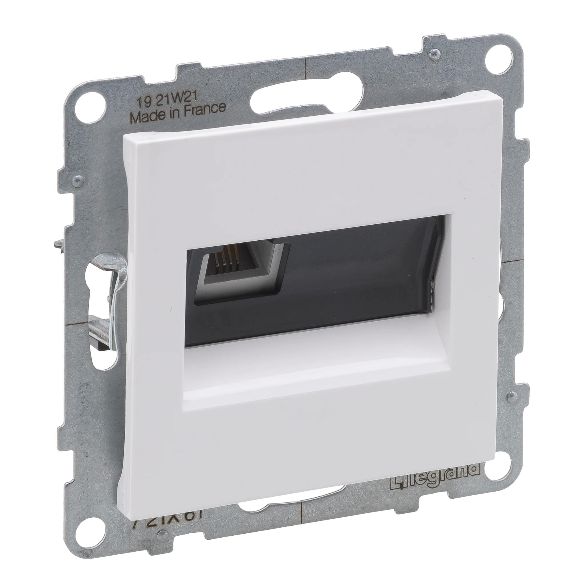 Priza RJ11 conectare rapida Legrand Suno alb 721161 [1]