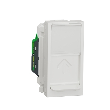 Priza RJ45 CAT6A FTP 1M Schneider Noua Unica alb NU344818 [1]