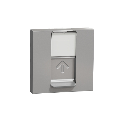 Priza RJ45 CAT6 UTP 2M Schneider Noua Unica aluminiu NU341530 [1]