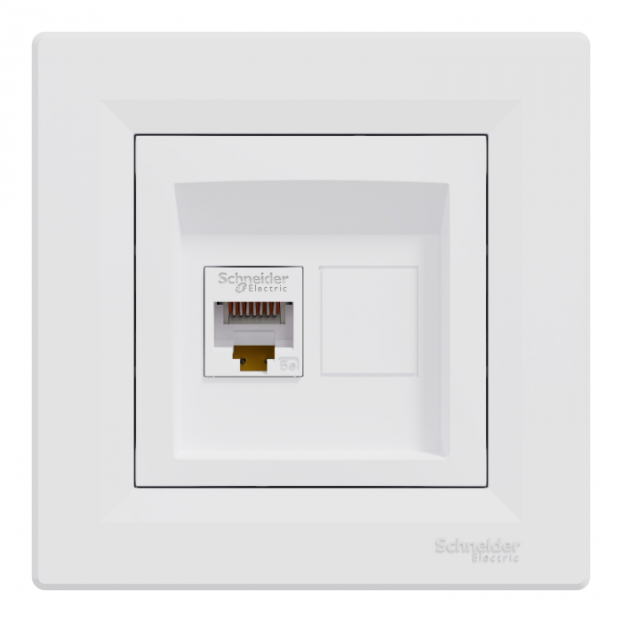 Priza RJ45 simpla UTP CAT5E Schneider Asfora alb EPH4300121 [2]