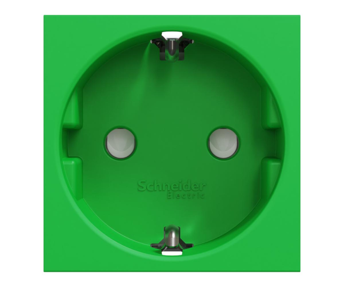 Priza schuko 2M protectie copii Schneider Noua Unica verde NU303706 [2]