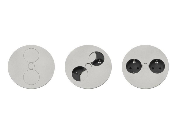 Priza schuko si USB tip A dublu cablu 2m negru mat Bachmann 931.131 [4]