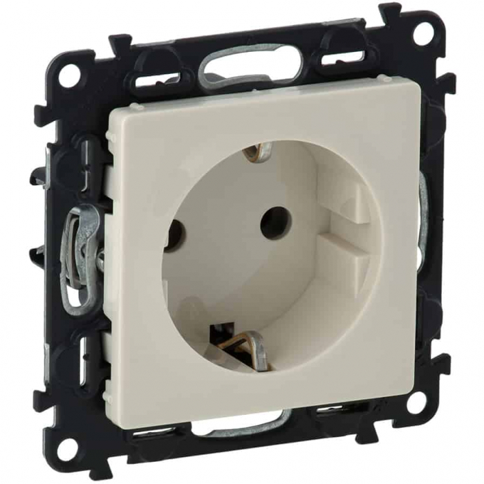Priza schuko simpla 2P+T Legrand Valena Life ivoar 753225 [1]