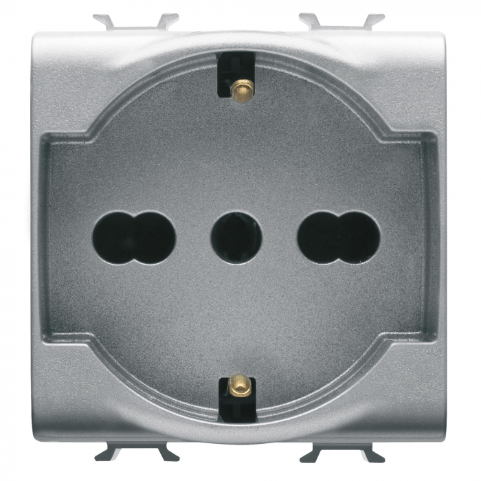 Priza schuko standard german/italian 2M Gewiss Chorus titan GW14204 [1]