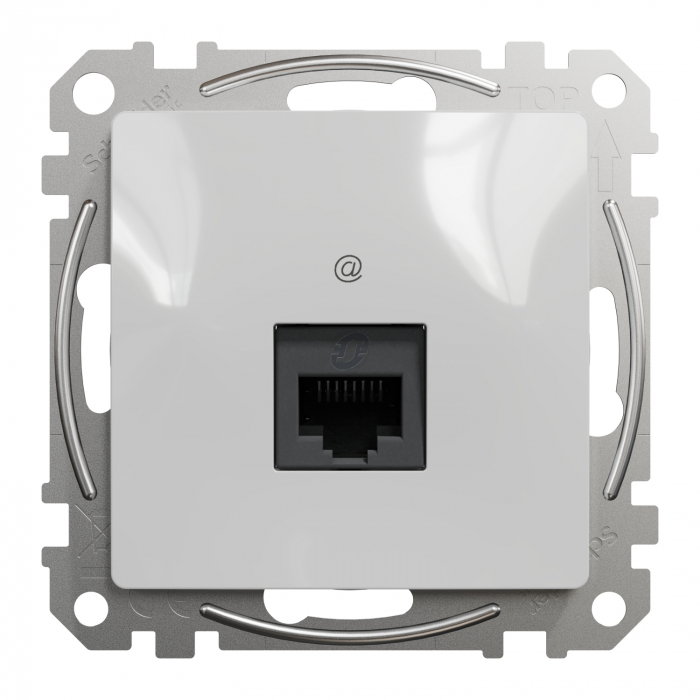 Priza simpla RJ45 UTP CAT5E  Schneider Sedna aluminiu SDD113451 [2]