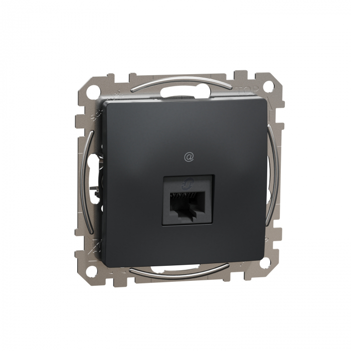Priza simpla RJ45 UTP CAT5E  Schneider Sedna antracit SDD114451 [1]