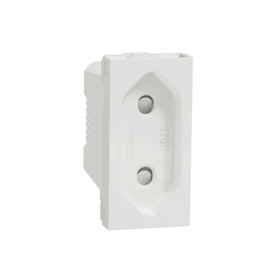 Priza simpla standard europran 1M Schneider Noua Unica alb NU303118 [1]