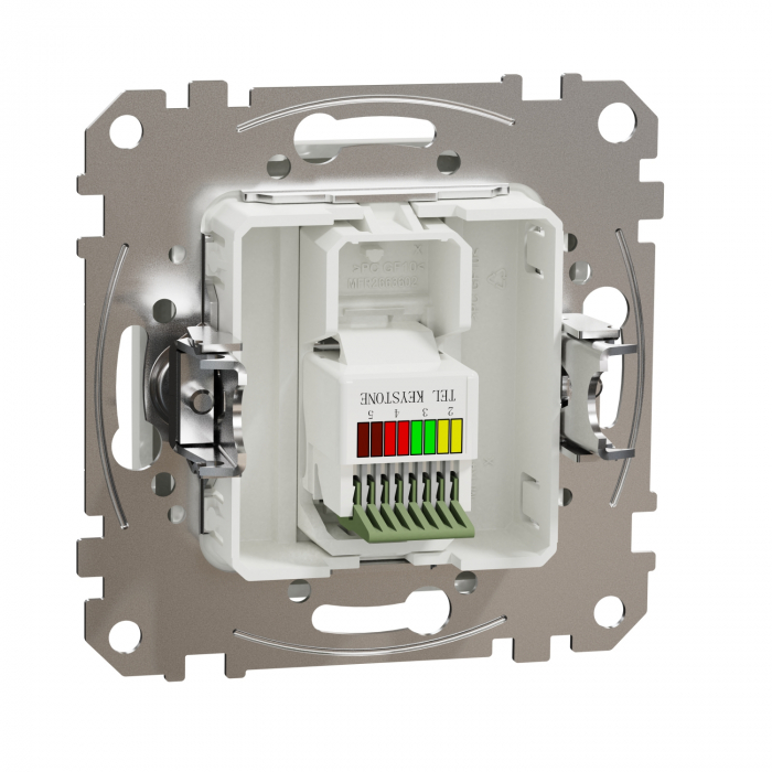 Priza simpla telefon RJ11 Schneider Sedna alb SDD111491 [2]