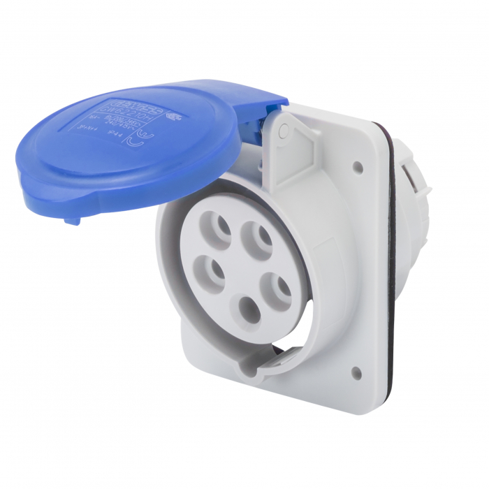 Priza ST unghi 10° 3P+N+E 32A Gewiss 230V GW62218H [1]