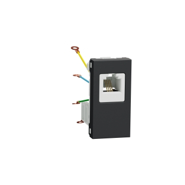 Priza telefon RJ12 1M Schneider Noua Unica antracit NU349154 [1]