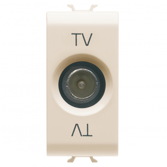 Priza TV de capat 1M Gewiss Chorus Ivory GW11361 [1]