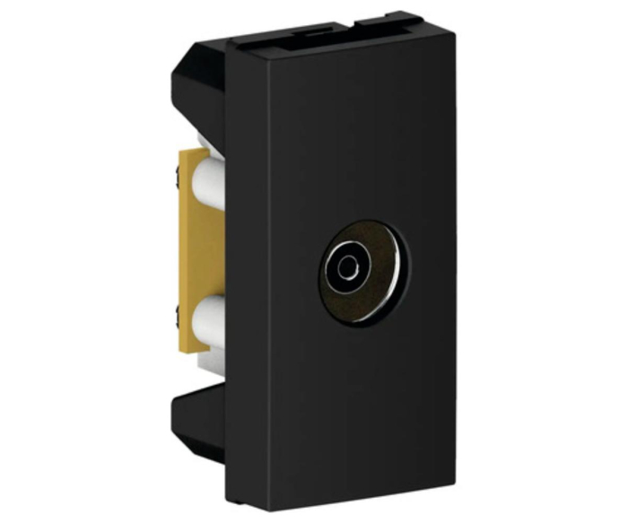 Priza TV de capat mama 1M Flexo Himel negru mat HWDFTVB [1]