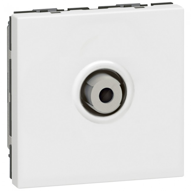 Priza TV de capat TIP F 2M Legrand Mosaic alb 078780 [1]