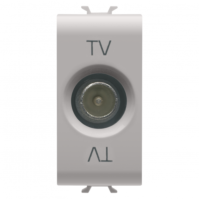Priza TV de trecere 1M Gewiss Chorus bej satinat MAT GW13362 [1]