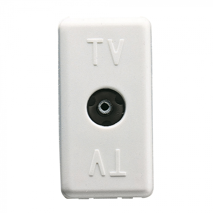 Priza TV de trecere 1M Gewiss System alb GW20229 [1]