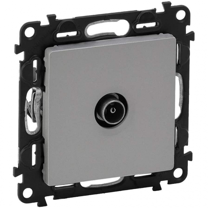 Priza TV de trecere tata Legrand Valena Life aluminiu 753361 [1]