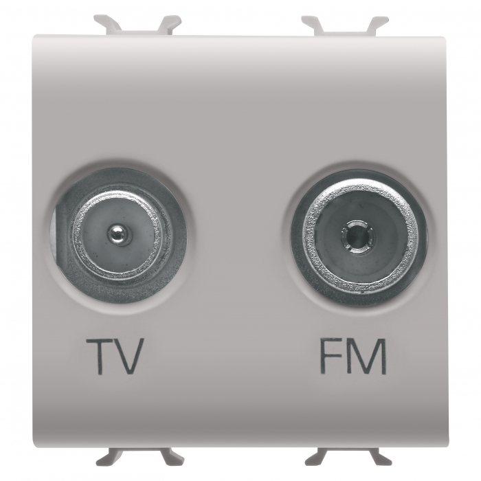 Priza TV+FM 2M Gewiss Chorus bej satinat MAT GW13381 [1]