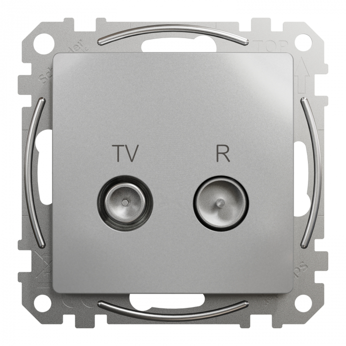 Priza TV/R capat 4 dB Schneider Sedna aluminiu SDD113471R [2]