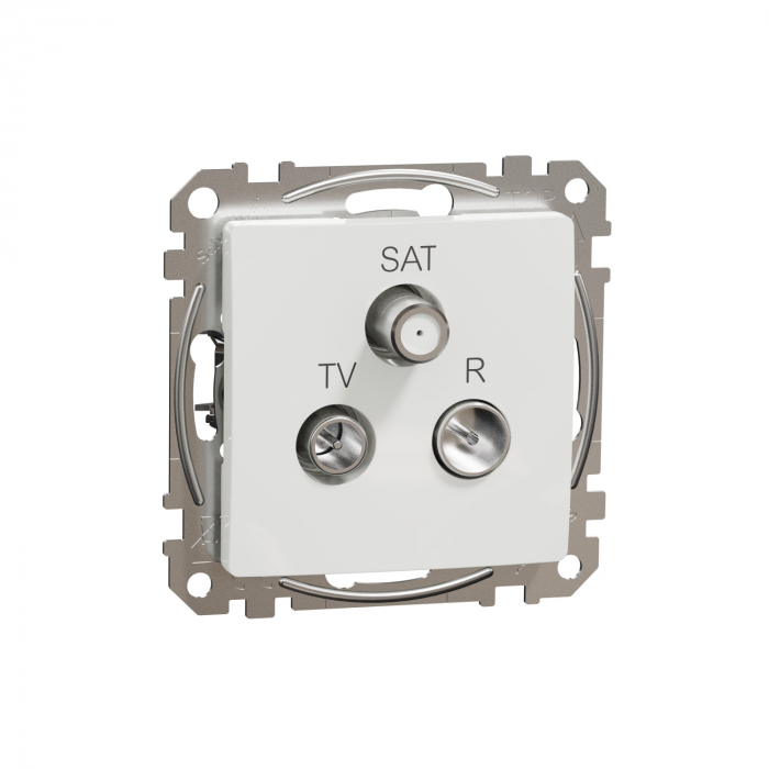 Priza TV/R/SAT capat 4 dB Schneider Sedna alb SDD111481 [1]