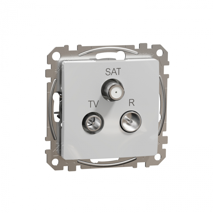 Priza TV/R/SAT capat 4 dB Schneider Sedna aluminiu SDD113481 [1]