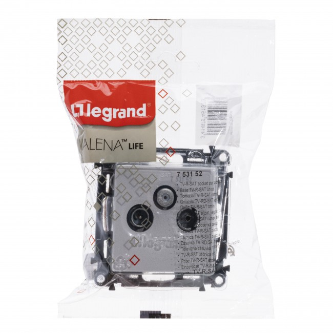 Priza TV-R-SAT conexiune stea Legrand Valena Life alb 753152 [2]