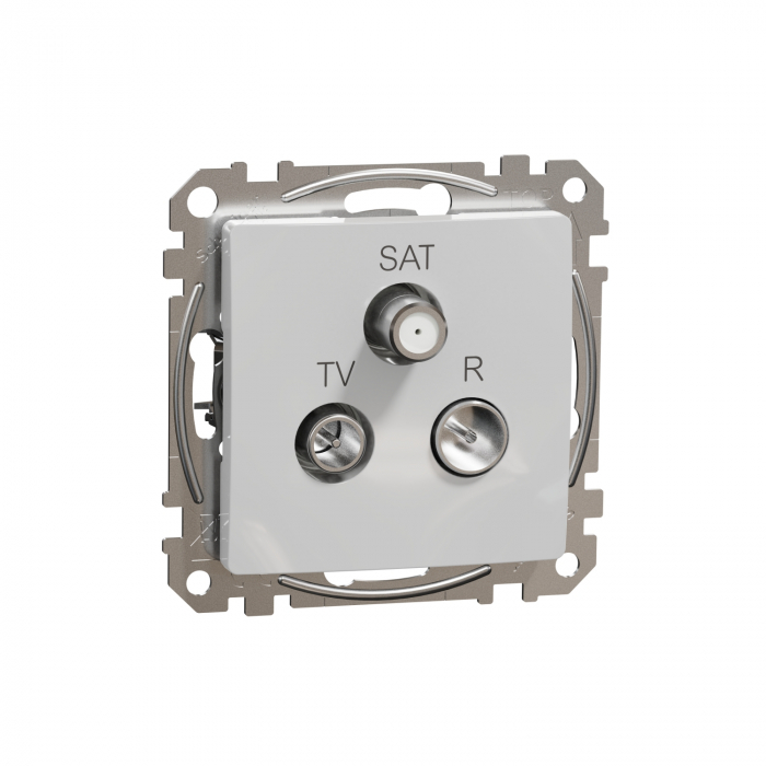 Priza TV/R/SAT trecere 7 dB Schneider Sedna aluminiu SDD113484 [1]