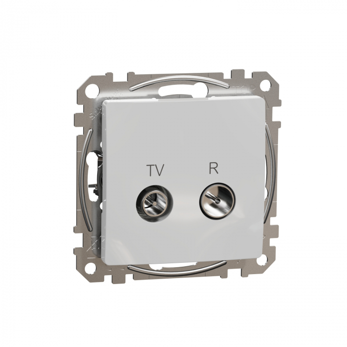 Priza TV/R trecere 7 dB Schneider Sedna aluminiu SDD113474R [1]