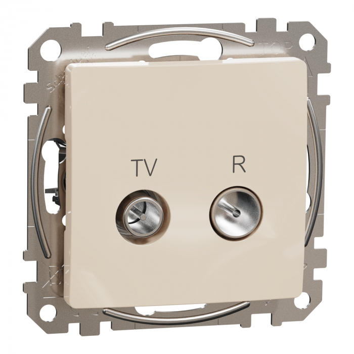 Priza TV/R trecere 7 dB Schneider Sedna bej SDD112474R [1]