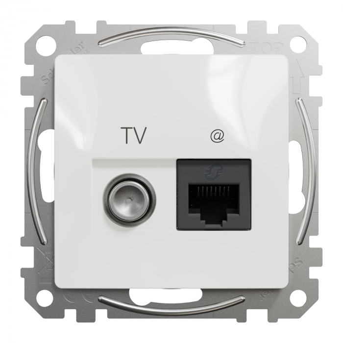 Priza TV+RJ45 UTP CAT6 Schneider Sedna alb SDD111469T [2]