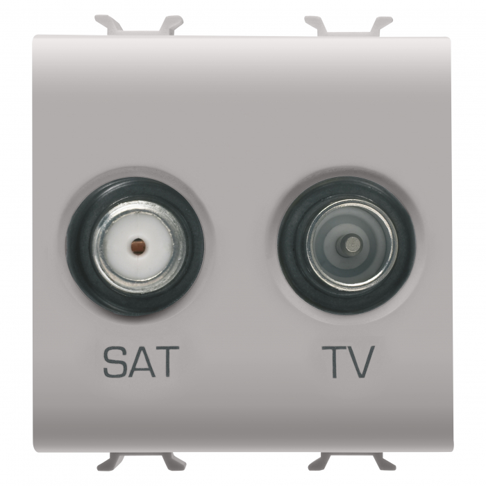 Priza TV+SAT 2M Gewiss Chorus bej satinat MAT GW13383 [1]
