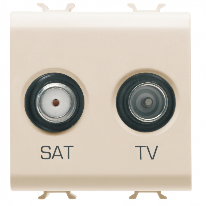 Priza TV+SAT 2M Gewiss Chorus Ivory GW11383 [1]