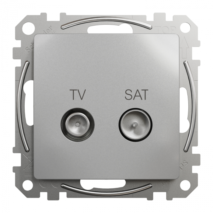 Priza TV/SAT capat 4 dB Schneider Sedna aluminiu SDD113471S [2]
