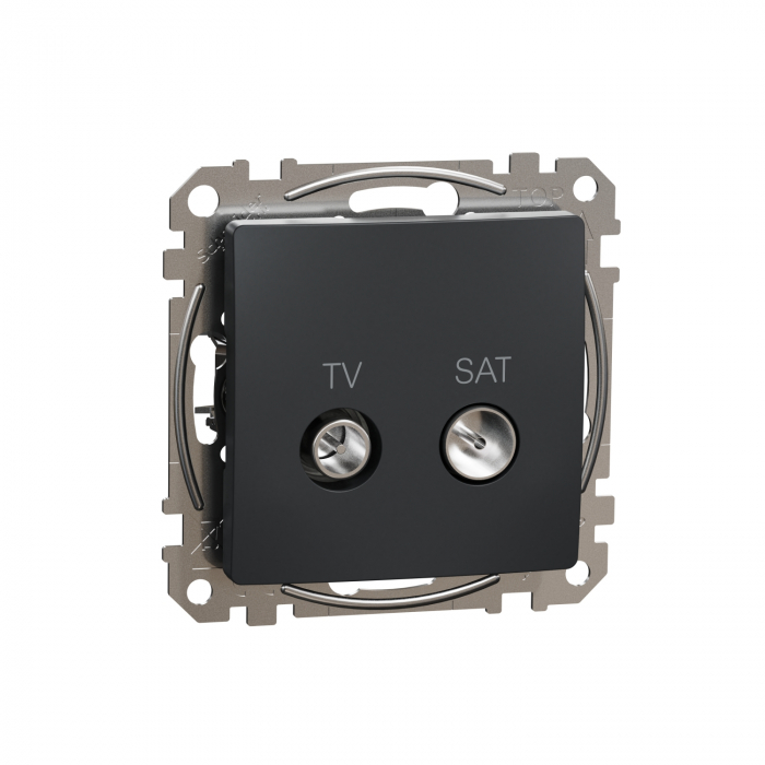 Priza TV/SAT capat 4 dB Schneider Sedna antracit SDD114471S [2]