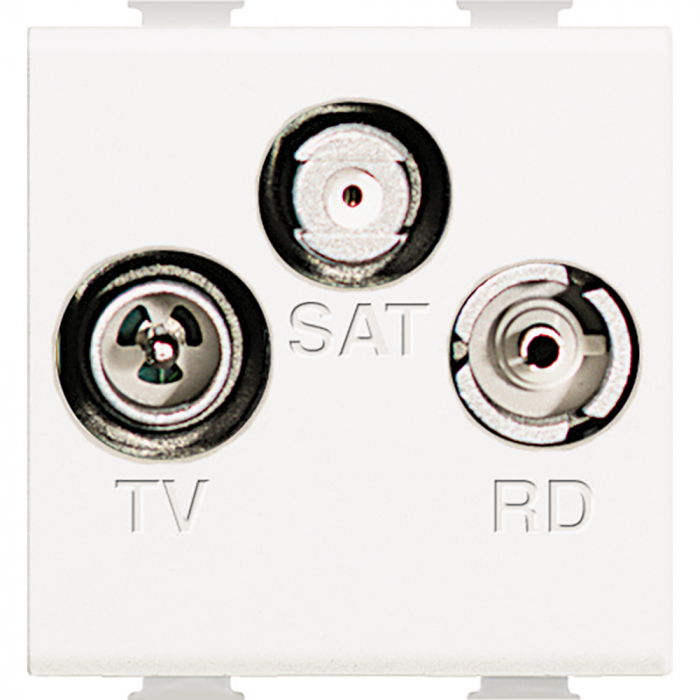 Priza TV+SAT+RADIO 2M Matix Bticino alb AM5210M2D [1]