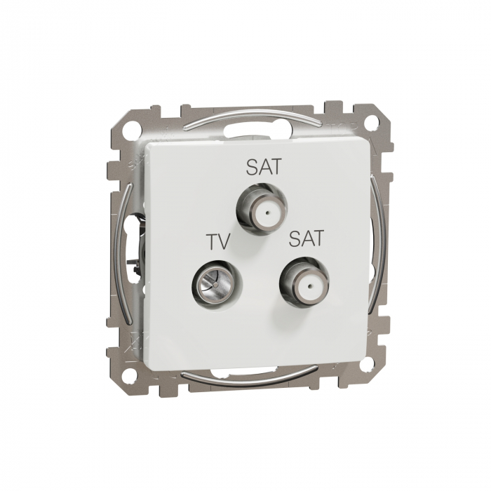 Priza TV/SAT/SAT capat 4 dB Schneider Sedna alb SDD111481S [1]