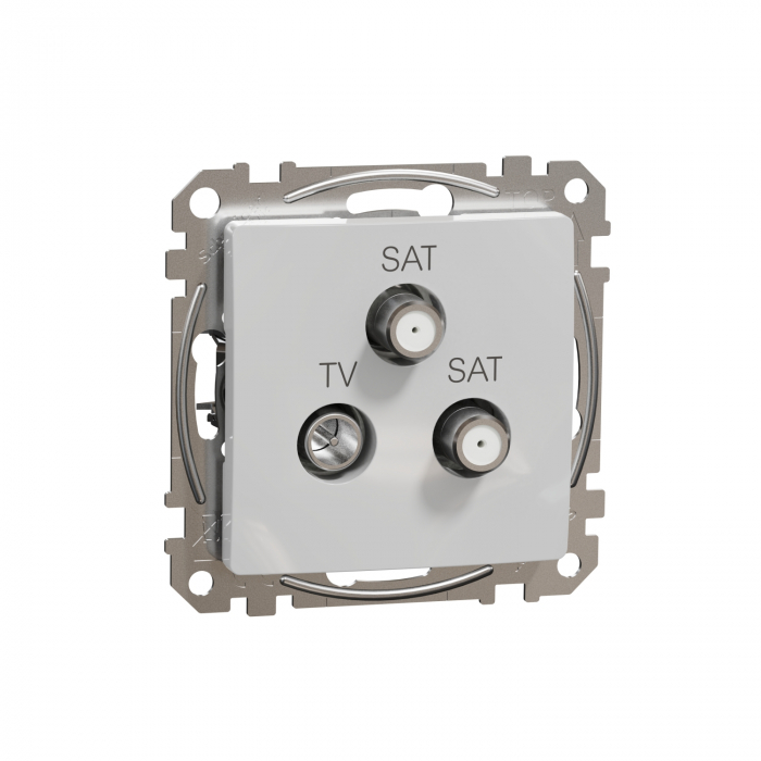 Priza TV/SAT/SAT capat 4 dB Schneider Sedna aluminiu SDD113481S [1]