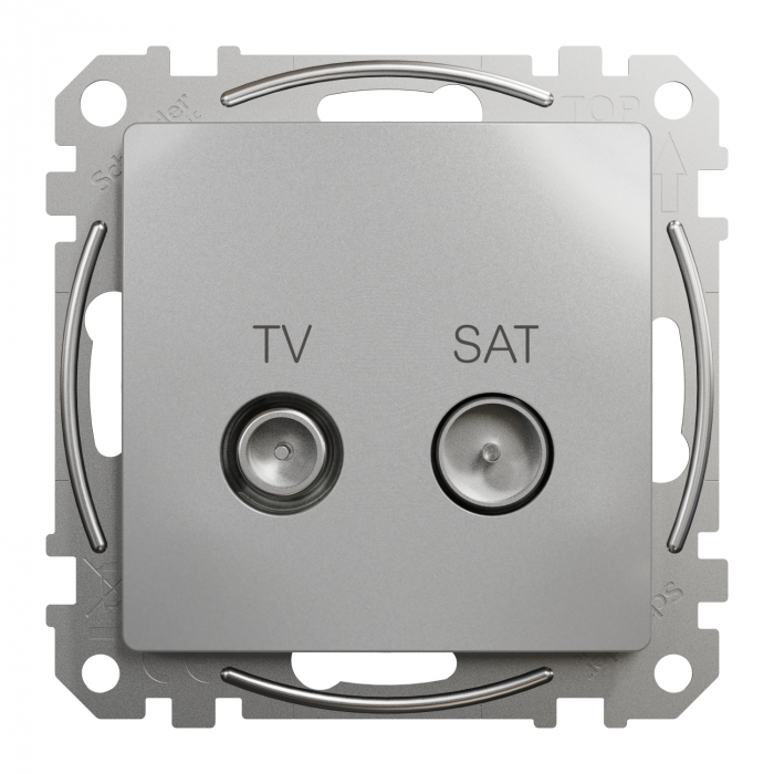 Priza TV/SAT trecere 7 dB Schneider Sedna aluminiu SDD113474S [2]
