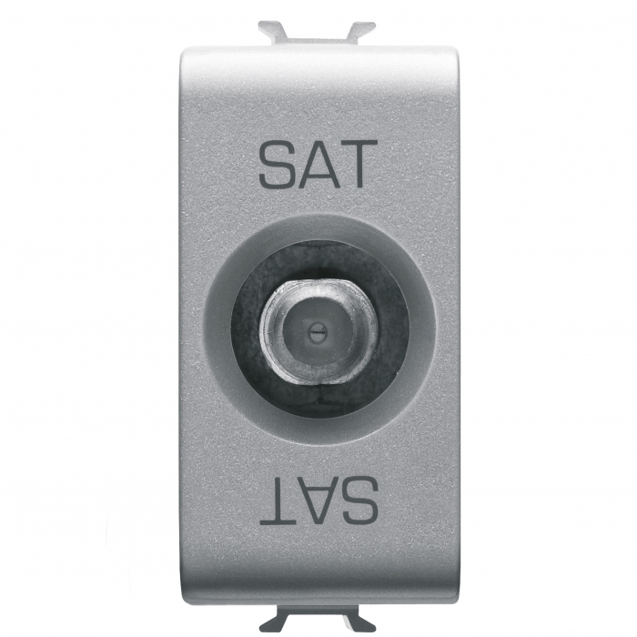 Priza TV satelit de trecere TIP F 10Db 1M Gewiss Chorus titan GW14373 [1]