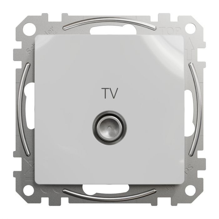 Priza TV trecere 10 dB Schneider Sedna aluminiu SDD113478 [2]