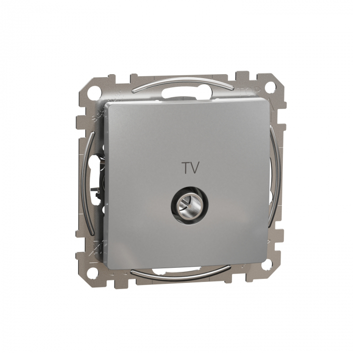 Priza TV trecere 7 dB Schneider Sedna aluminiu SDD113474 [1]