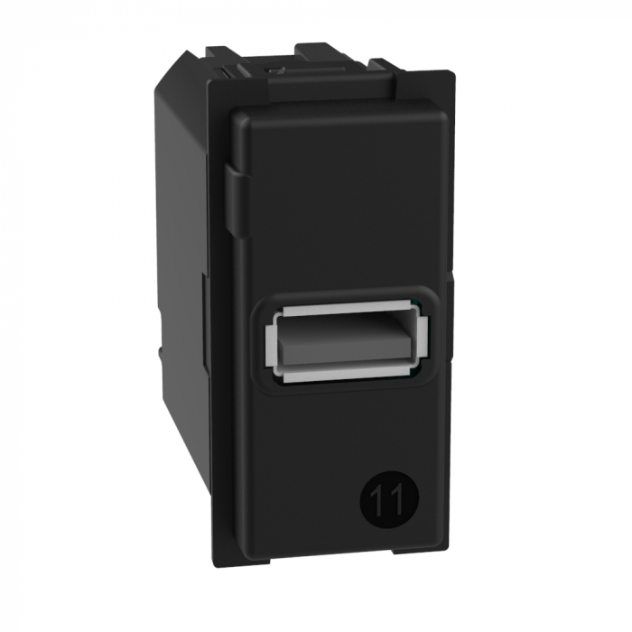 Priza USB 1M Tip A 5V 15W Living Now Bticino K4191A [1]