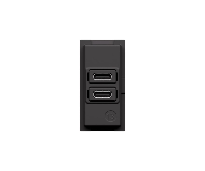Priza USB 1M Tip C alimentare dubla 20W Living Now Bticino K4192CC [2]