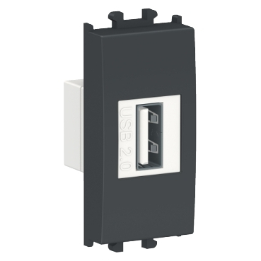 Priza date USB tip A 1M Schneider Easy Styl negru LMR9810003 [1]