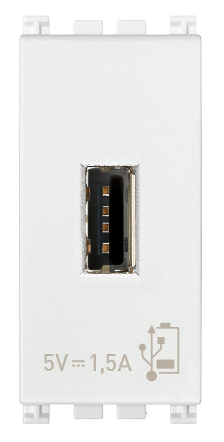 Priza USB tip A 5V 1,5A 1M Vimar Arke alb 19292.B [1]